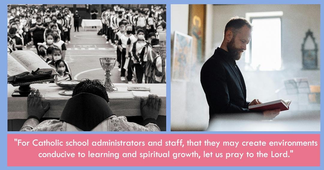 Prayers of the faithful for Catholic Schools Week 7 OPTIONS