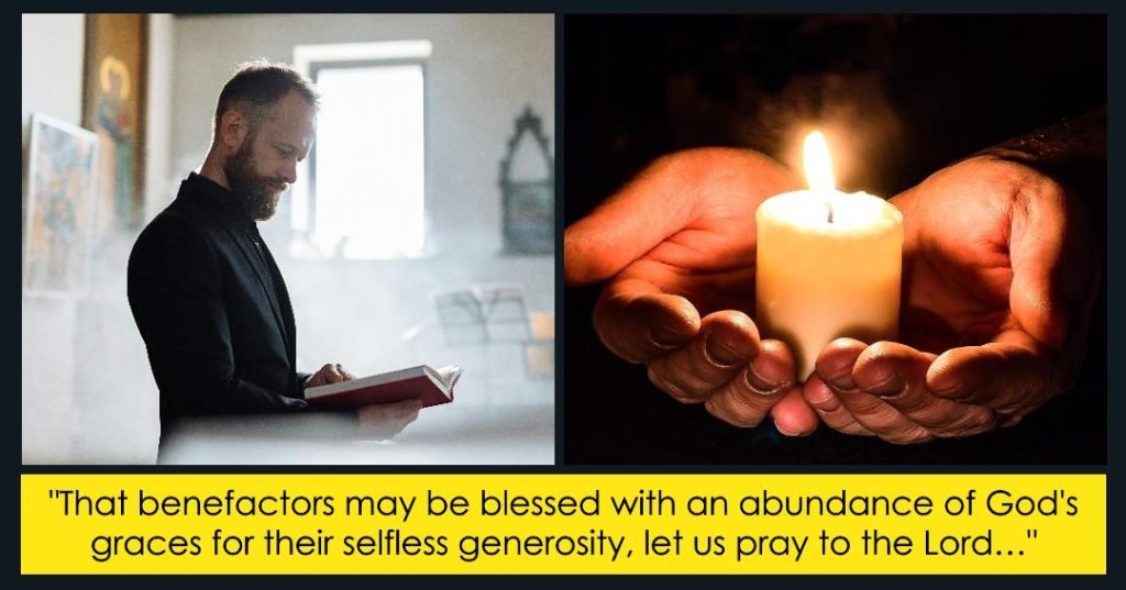Prayers of the faithful for Benefactors