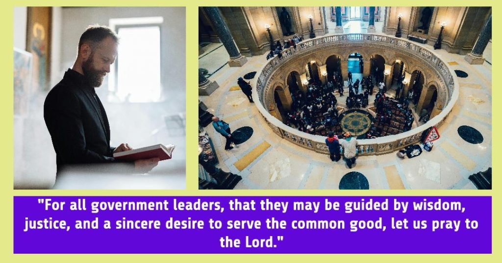 Prayers of the faithful for Government Leaders
