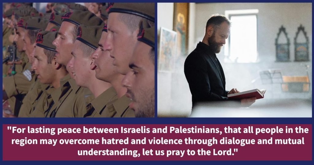 Prayers of the faithful for Israel