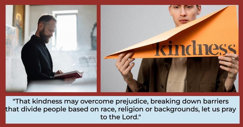 Prayers of the faithful for Kindness